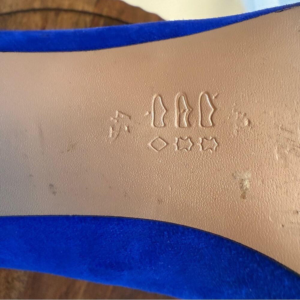 Vesba Cobalt Blue Suede Embroidered Loafers Low Heel EU 41 US 9.5 - Picture 16 of 16